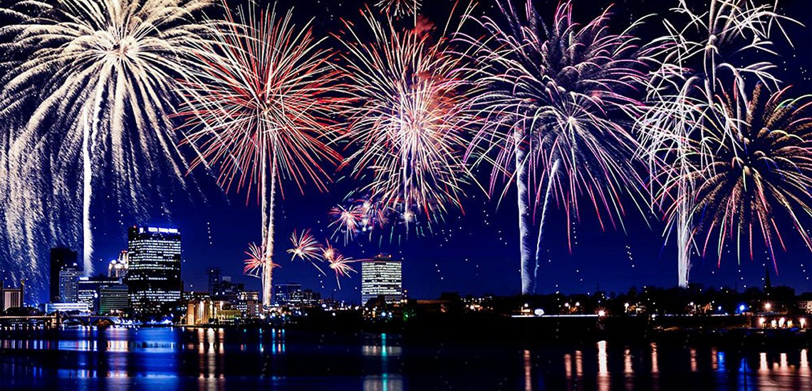 Downtown Toledo Fourth of July Fireworks Downtown Toledo